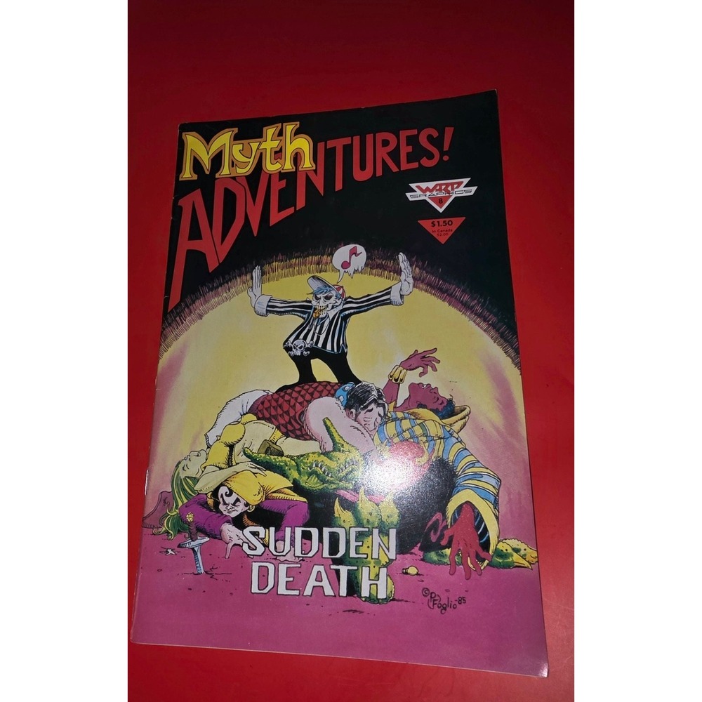 Myth Adventures #8 Sudden Death Warp Graphics Comic Book (1985)